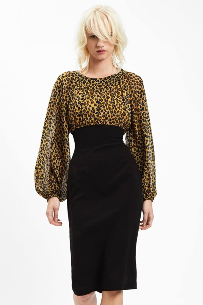 Midi Φόρεμα με αλυσίδα και χρυσή λεπτομέρεια