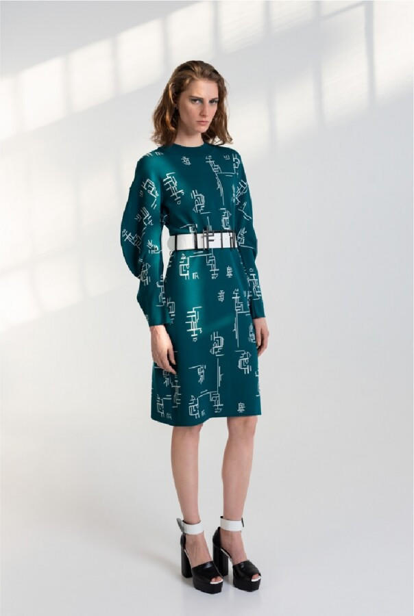 Μποτάκια PeepToe με χρυσή λεπτομέρεια